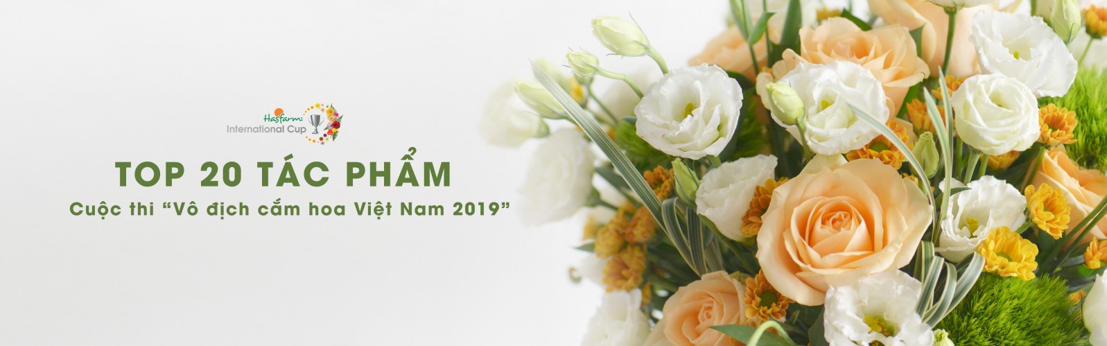 20 Tác phẩm xuất sắc nhất vòng loại cuộc thi "Vô Địch Cắm Hoa Việt Nam 2019"