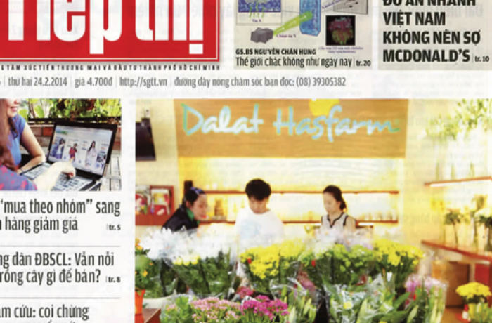 Dalat Hasfarm đạt danh hiệu hàng Việt Nam chất lượng cao 2014