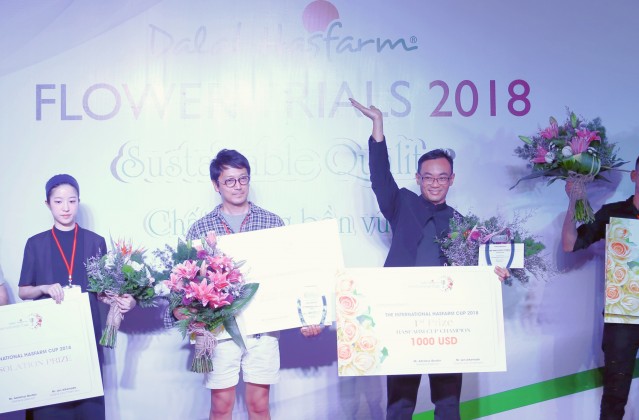 Nghệ nhân cắm hoa Indonesia trở thành Nhà Vô địch đầu tiên Dalat Hasfarm Cup 2018